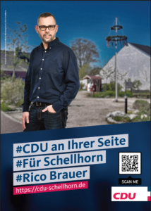 CDU an Ihrer Seite
Für Schellhorn
Rico Brauer
