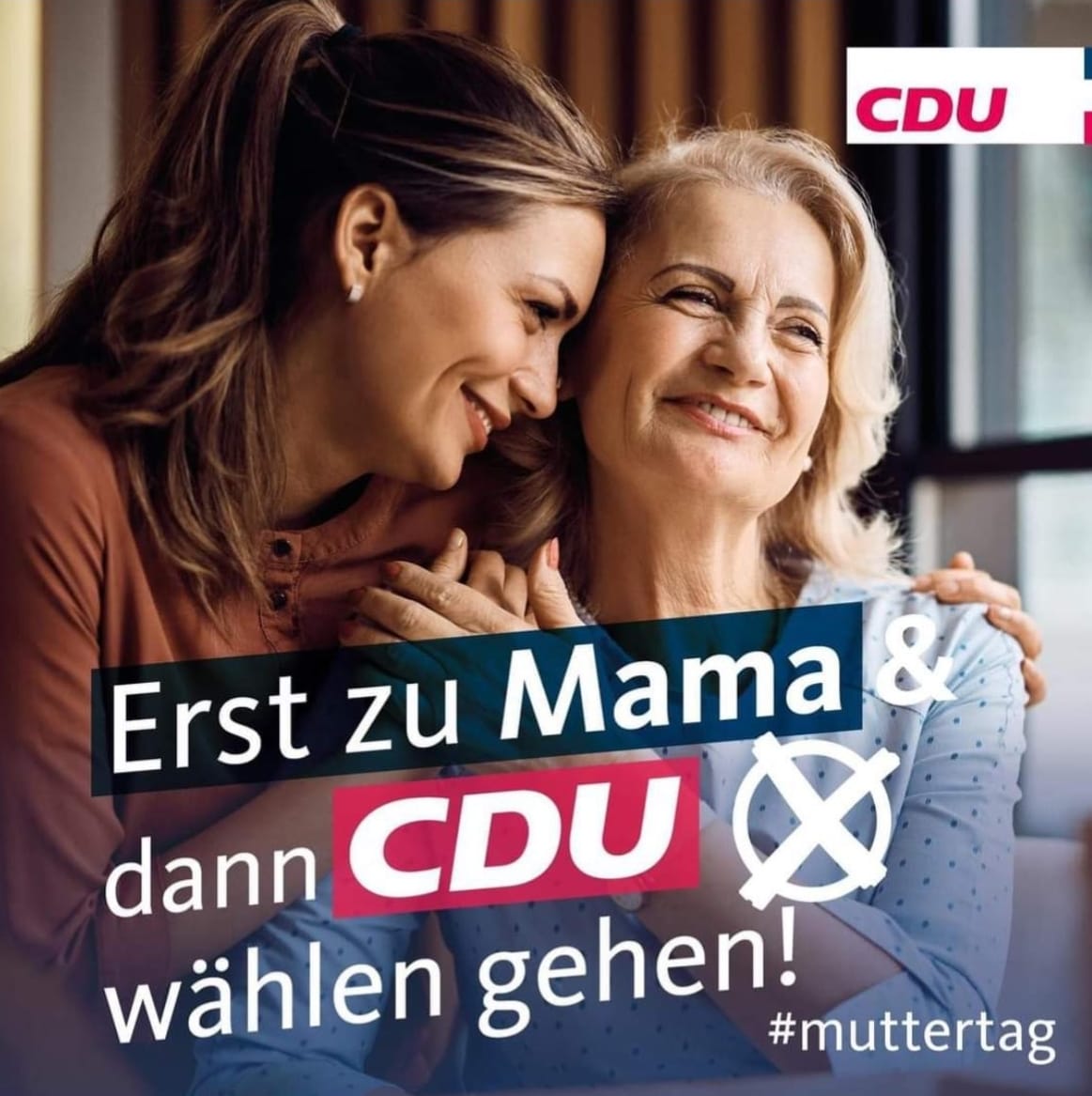 Erst zu Mama dann CDU wählen gehen