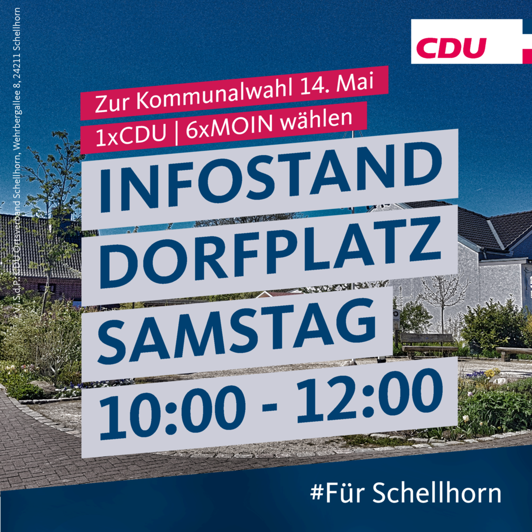 CDU Infostand Dorfplatz