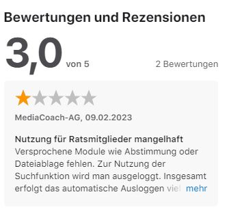 APP MyVoting Rezension Apple Store