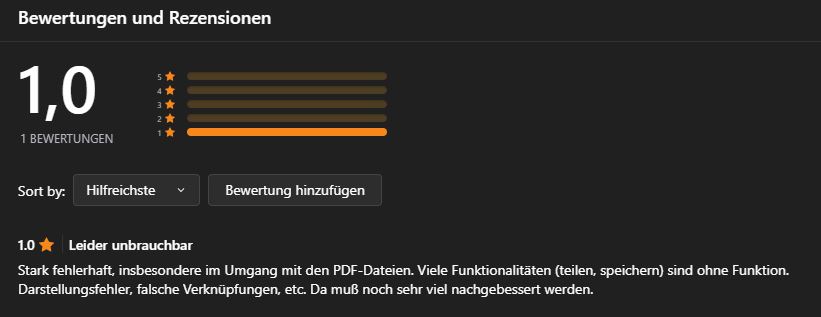 APP MyVoting Rezension Microsoft Store