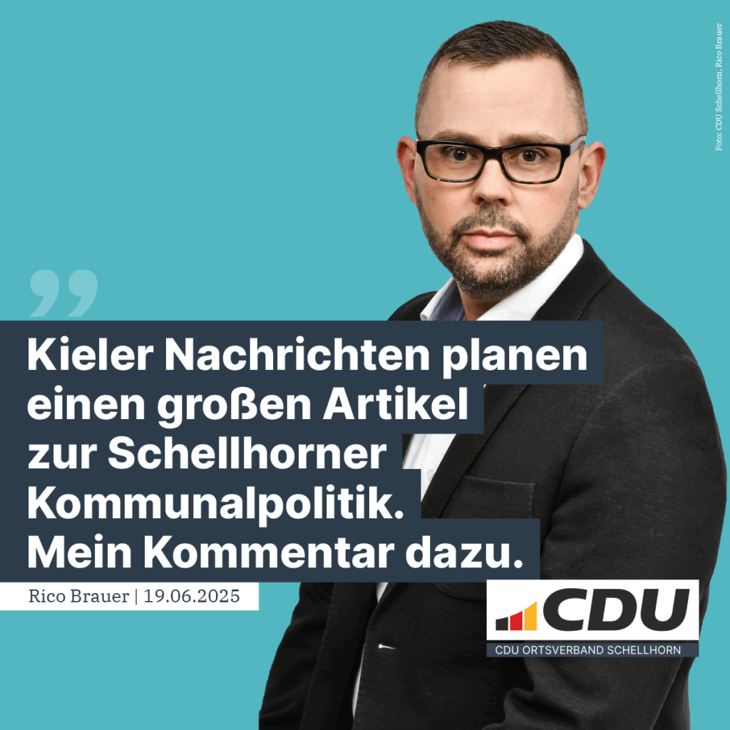 20250619 KN plant Artikel zum politischen Schellhorn